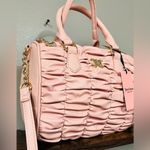 Juicy Couture  Run The World Pink Diamond Ruched Satchel NWT Photo 2