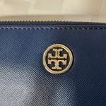 Tory Burch  Navy Leather Wallet with Dusty Photo 4