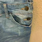 Wax Jean denim overalls sz S distressed medium wash western cowgirl casual comfy Photo 4