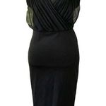 Kardashian Kollection  Sexy Sheer Black Ponte Bodycon Dress Sz XS Photo 0