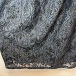 J. VALDI Womens Floral Crochet Lace Tunic Swim Cover Up Dress Black NEW Sz Large Photo 11