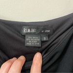 Rimini By Shaw Black Sleeveless Spaghetti Strap Dress Size 8 Bodycon Asymmetric Photo 5