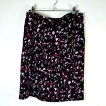 Lysse Floral Pull-On Skirt Large Stretch Waist 20.5” Length Photo 0