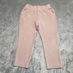 Varley Sweatpants Womens Medium Pink Terry Cloth Athleisure Cozy Casual Lounge Photo 0