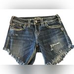 Silver Jeans  Suki distressed Denim Shorts size‎ 28 Photo 6