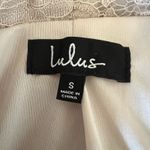 Lulus  Double Breasted Dress Size Small Beige Ronan Lace Mini‎ Cocktails Party Photo 2