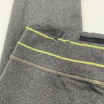 Athleta  Medium Vibe Relay Capri Leggings Athletic Pants Gray Neon Green Photo 8