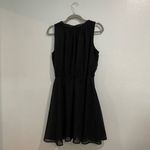 Maison Jules  Black Sleeveless Chiffon Mini Dress Sz S Photo 6