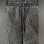 Athleta  Beachside Bali Linen Shorts Navy & White Stripe Size 4 Photo 1