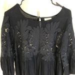 Anthropologie  Deletta EUC Desi Black Lace Tunic Top Size S Photo 3