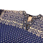 L.L.Bean Women’s Blue Cream Fair Isle Knit Cottagecore Ski Sweater Small in EUC Photo 5