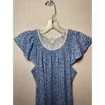 Charter Club Brand New  Women's Size M Blue Scroll Delft Sleep Dress Sleepwear Photo 2
