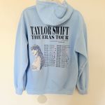 Gildan Taylor Swift Sky Blue Hoodie The Eras Tour Drawstring Concert Dates Back Sz M Photo 1