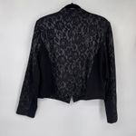 Chico's Lace Blazer Jacket Womens 2 Large Black Whimsigoth Pockets Dark Romantic Photo 6
