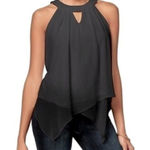 BCX Black Sleeveless Halter Top XS Photo 0