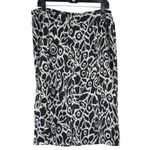 EVAN PICONE Sz 14 Womens Black White Floral Long Maxi A Photo 2