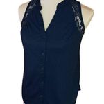 Xhilaration Mossimo blue lace sleeveless top Photo 0