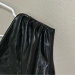 superdown Ella black one shoulder patent faux leather mini dress women’s size XL Photo 6