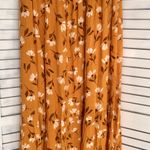 Gold Floral Maxi Skirt, Large Photo 2