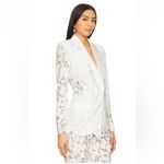 Nadine Merabi Velvet Lace Blazer White Size 12 Photo 13