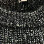 Madewell  Curved-Hem Sweater Dress Long Sleeve Donegal Coal Speckled Gray Sz Med Photo 5