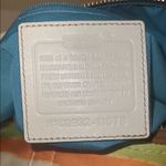 Coach Hampton watercolor Orange and Green Shoulder Bag Vibrant Stripes Photo 1