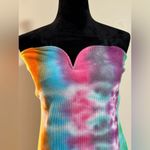 Handmade H&M Multicolor Tie Dye Strapless Dress size medium Pink Photo 1