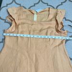 Urban Renewal  Linen Peach ruffle flutter sleeves Dress Photo 5