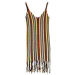 JENN LEE Striped Beach Knit Fringe Hem Dress,
Sz M/L Size M Photo 8
