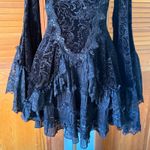 Dark in Love Gothic Victorian Vampire Vkei Black Velvet & Lace Mini Dress M Size M Photo 3