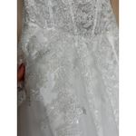 Lulus NWT Glorious Luxury White Sheer Tulle Embroidered Beaded Maxi Dress Sz XL Photo 6