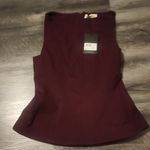 NICHOLAS Dark Plum Simmy Panelled Long Bodice Top Size 8 Red Photo 3