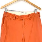Anthropologie ‎ Paperboy Orange Straight Leg Stretch Casual Chino Capri Pants 6 Photo 1
