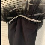 Tulip top tulle silhouette & sequins blackMINI cocktail dress Size 2 Photo 2