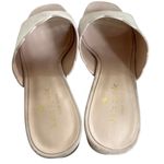 Kate Spade Blythe Blush Pink Suede Cork Heel Slip On Mule Photo 2