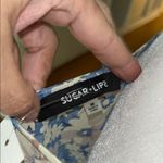 Sugar Lips  Blue Floral Blouse Photo 6