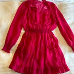 Nsr Hot Pink Long Sleeve Dress Photo 1