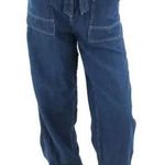 Ralph Lauren Polo  Womens Paperbag Jeans 27 Blue Waist Tie Jogger Photo 0