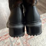 Schutz  Camo Combat Boots Size 6B Calf Hair Black Green Waterproof Lace Up Photo 10