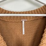 Free People  Alli V-neck Sweater in Camel Size Medium Photo 6