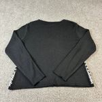 Norton Mcnaughton  Womens Cardigan Sweater M Houndstooth Geometric Zip Up‎ Photo 1