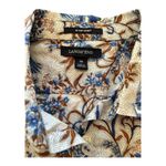 Lands End shirt button down blue bird floral print long sleeve women’s s… White Size 14 Photo 6