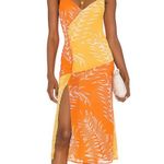 Camila Coelho Vivienne Midi Dress Yellow & Orange Floral Photo 0