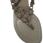 Coach "Darla" Suede Biscotto Size 9.5 B (Floral - like a cluster of peonies) Photo 2