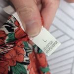 SheIn Floral Red Large Shorts Photo 5