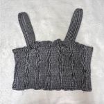 Free People  Gingham Smocked Tube Top / Crop top size Medium Photo 1