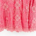 Johnny Was Womens Boho Festival Embroidered Floral Malfi Dress Size L Coral Photo 5