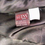 Guess  Women's Brown Genuine Leather Jacket Blazer Style Womens M Y2K Moto Casual Photo 4