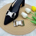 Nine West π Metallic buckle for heels detachable shoe decoration lot of 2 Photo 4