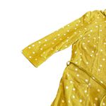 Boden Bright Yellow Polka Dot Dress Button Photo 2